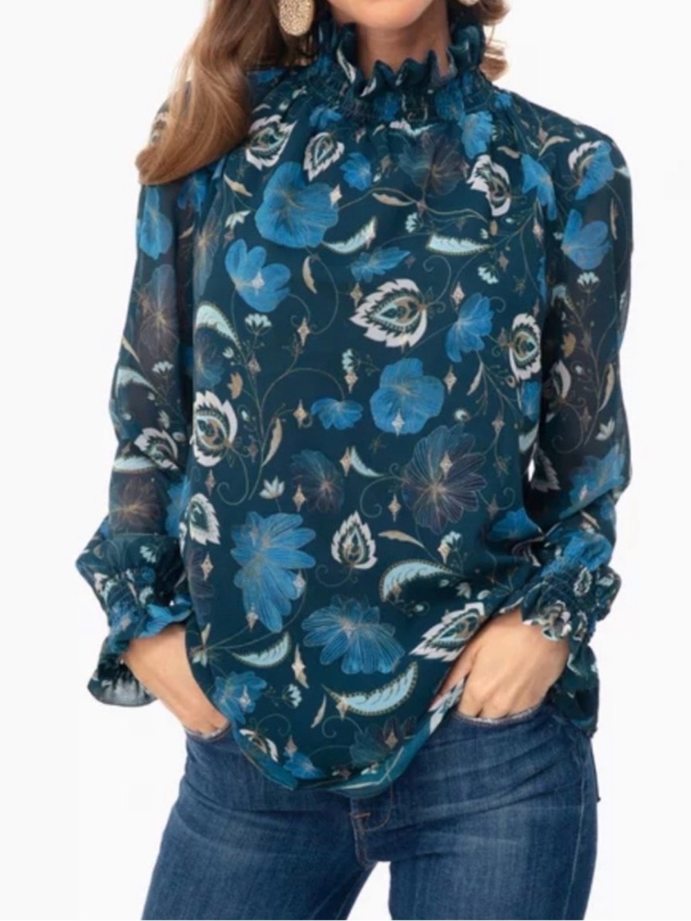Tuckernuck floral sadie top NWT